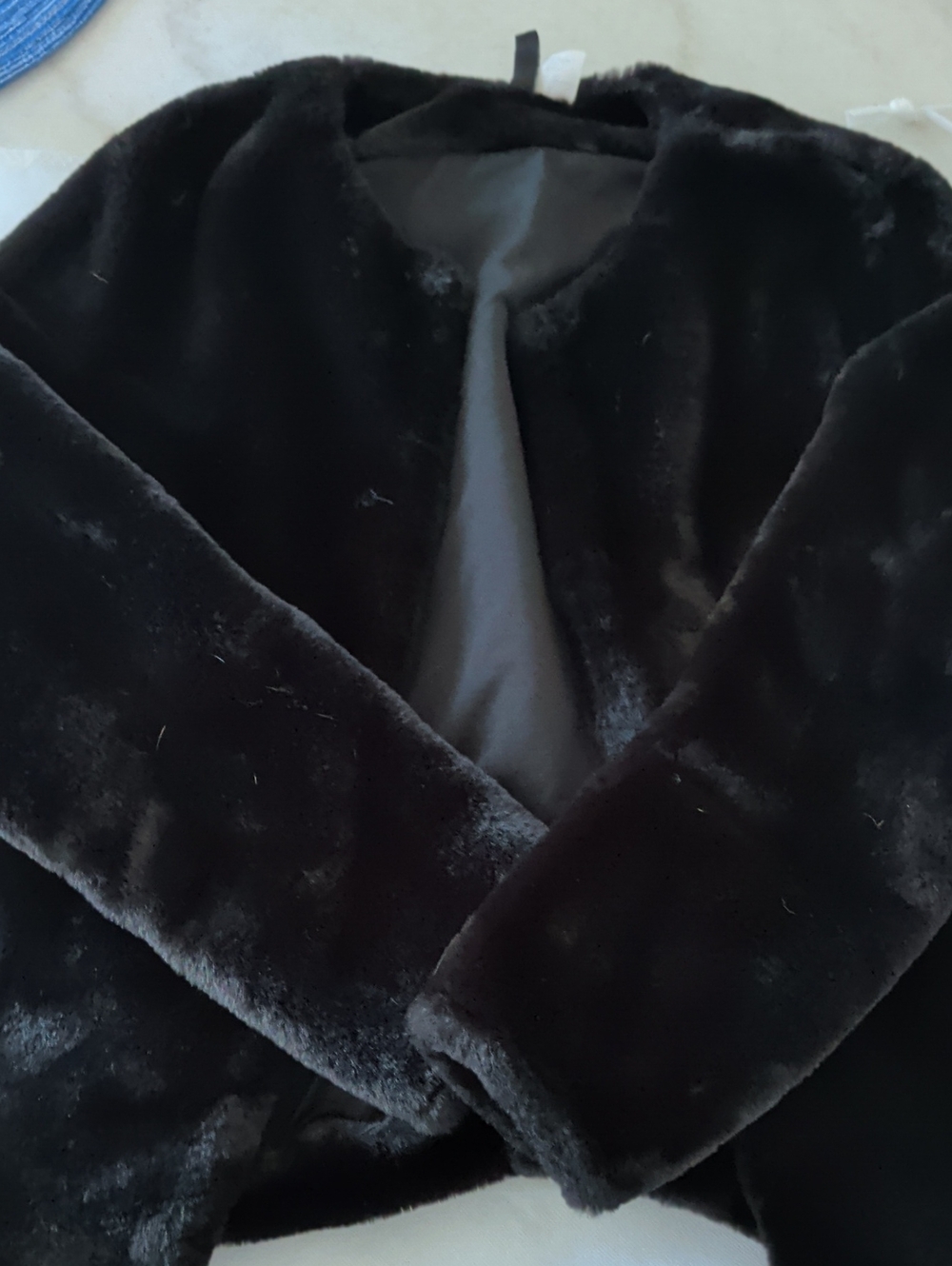 Black Faux-Fur Jacket
